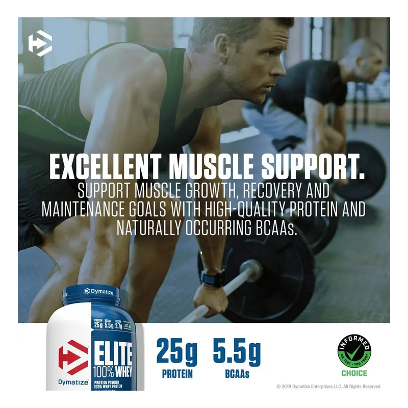 Dymatize Elite 100% Whey Proteína 5 Lb Rich Chocolate