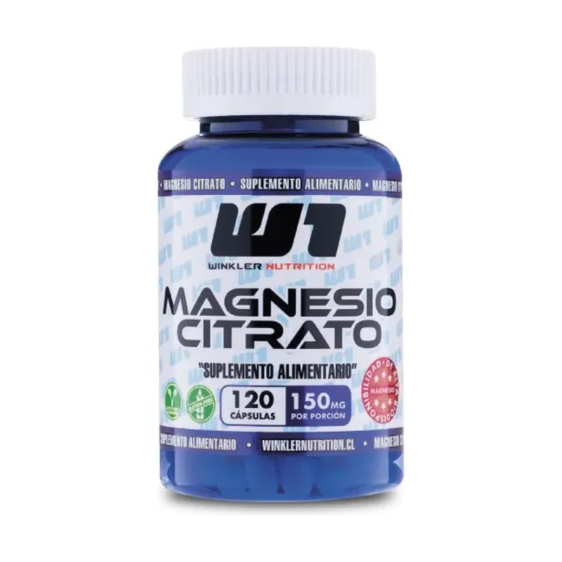 Magnesio Citrato 120 Cápsulas – Winkler Nutrition