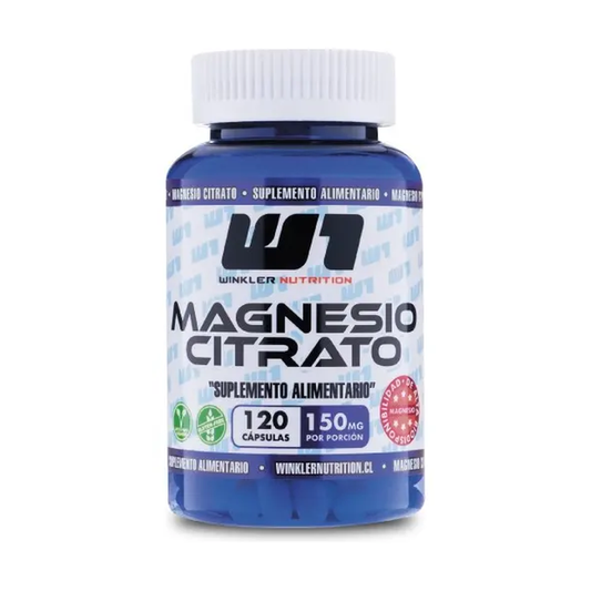 Magnesio Citrato 120 Cápsulas – Winkler Nutrition