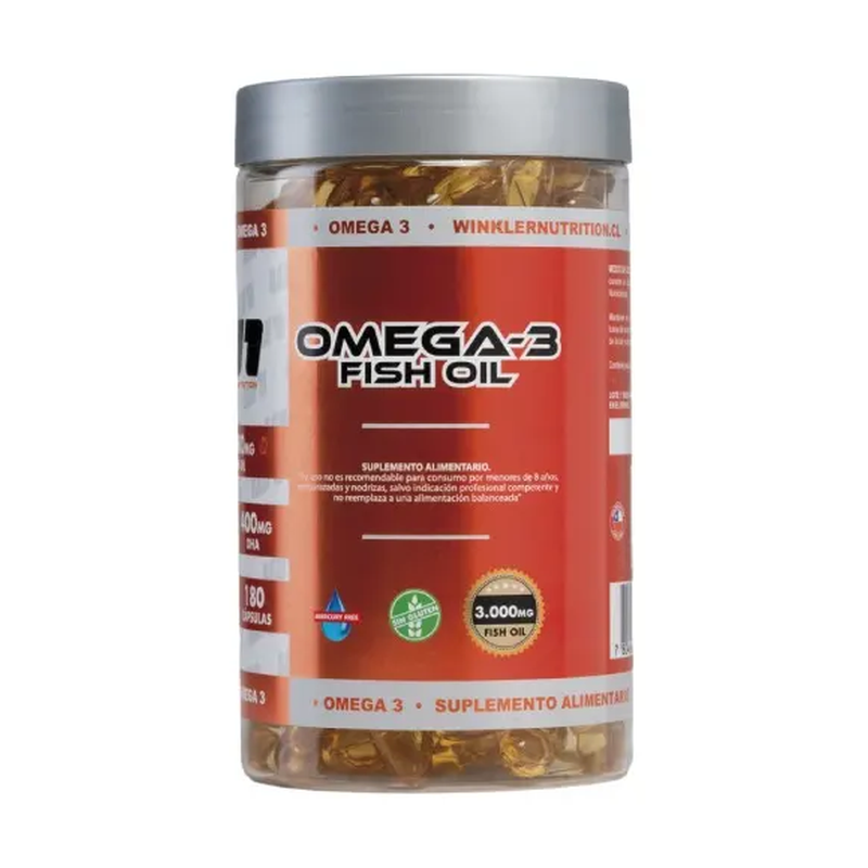 Omega 3 Fish Oil 180 Cápsulas - Winkler Nutrition