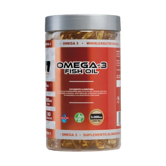 Omega 3 Fish Oil 180 Cápsulas - Winkler Nutrition