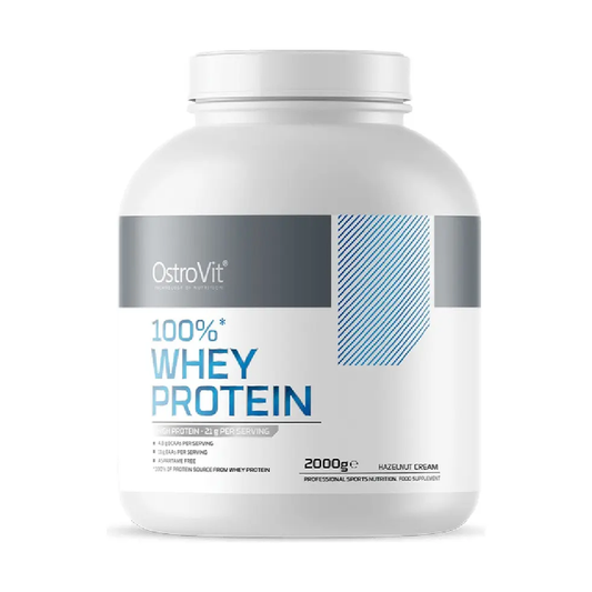 Proteína 100% Whey Protein 2000g 66 Sv Hazelnut Cream - OstroVit